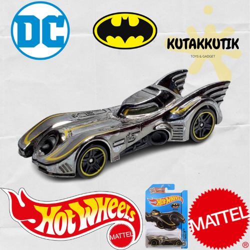 Jual Hot Wheels Mobil Batman Batmobile Chrome Silver Stripe Kuning Hw
