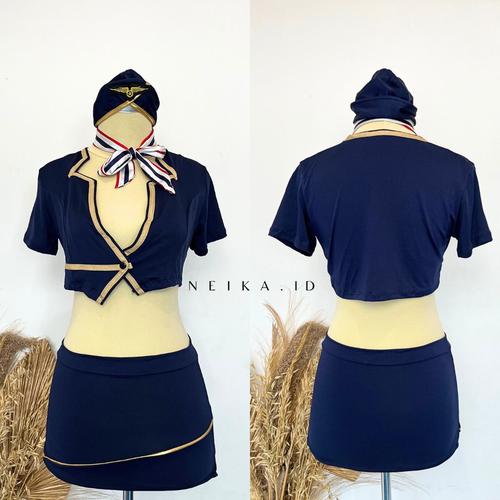 Promo LINGERIE COSPLAY LD CM SERAGAM PRAMUGARI COSTUME KOSTUM