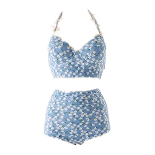 Promo Bikini Set Dewasa Baju Renang Two Piece Model Perut Terbuka Gaya Untuk Wanita