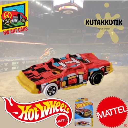 Jual Hot Wheels Mobil Sedan Penyet Hancur Terlindah Speed Bump Merah Kuning Lot J Hw Art
