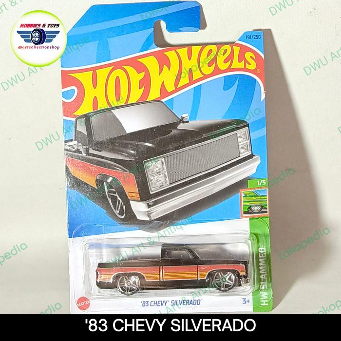Jual Hw Hot Wheels Chevy Silverado Pickup Hw Slammed Black Hitam Kota Tangerang Selatan