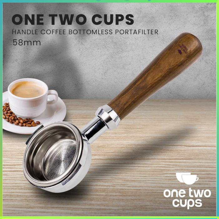 Jual TERLARIS One Two Cups Bottomless Naked Portafilter Stainless Steel Mm Naked Portafilter