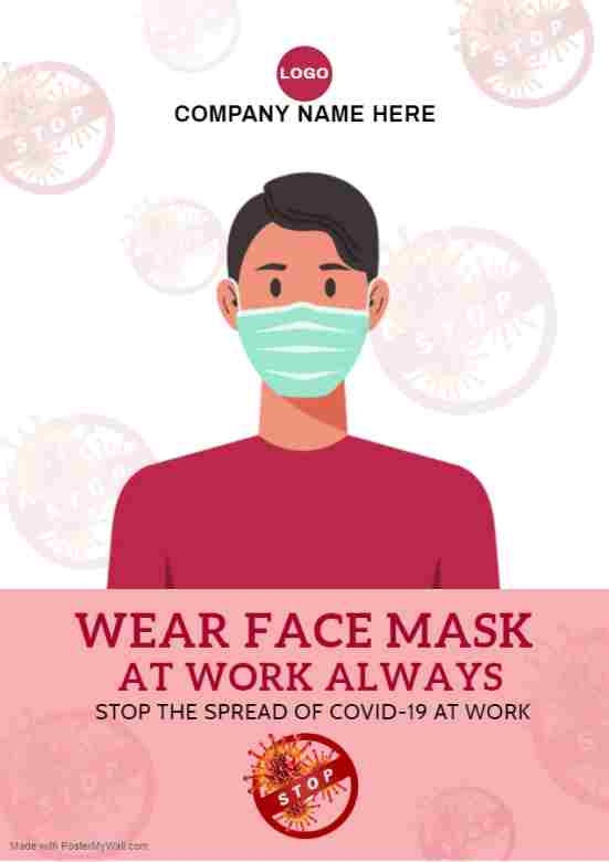 Poster penggunaan masker