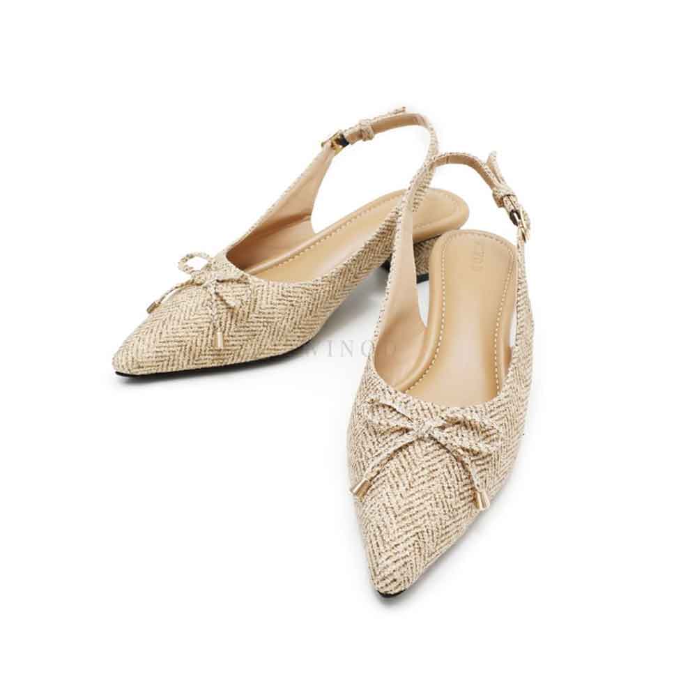 2 WINOD Almond Mules Heels
