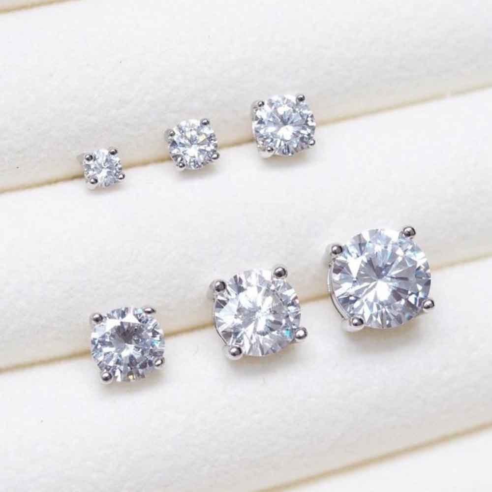 10 Panlandwoo Anting Tusuk Rhodium