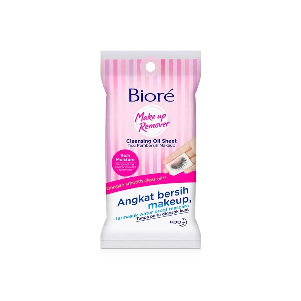 3 Biore Make-Up Remover Cleansing Oil Sheet