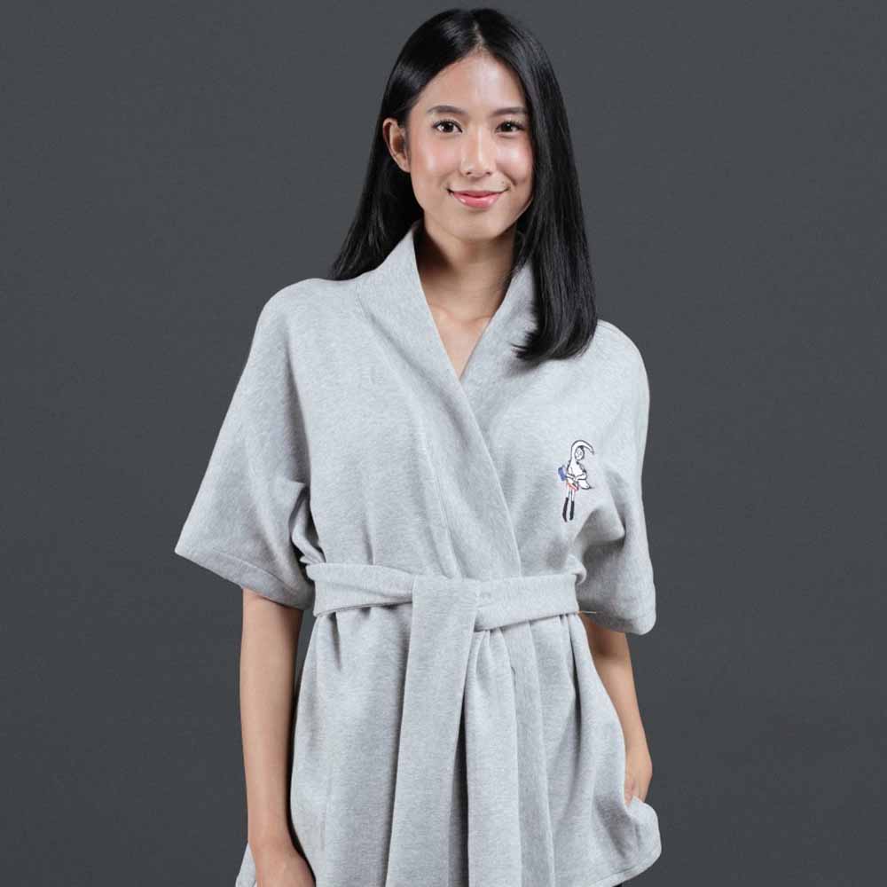 9 Da poza x Keni Limited Edition Line Art Series Kimono Angsa