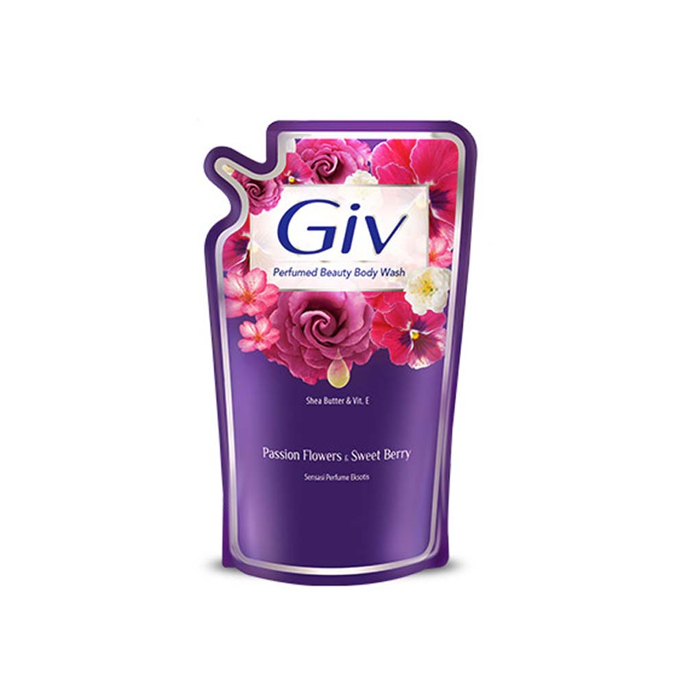 2 Giv Perfume Sabun Mandi Passion Flower Pouch