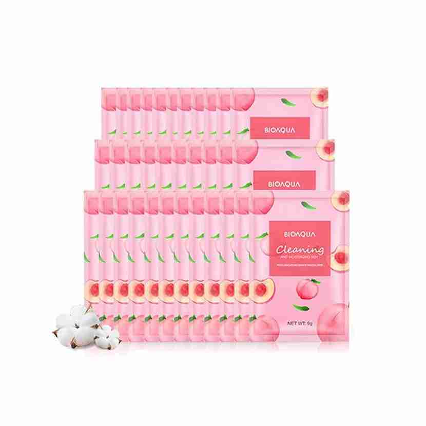 5 BIOAQUA Peach Makeup Remover Wipes