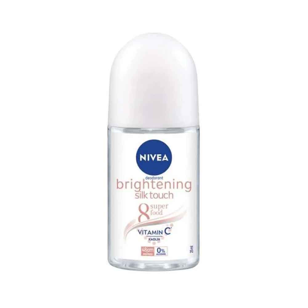 2 Nivea Deodorant Roll On Brightening Silk Touch