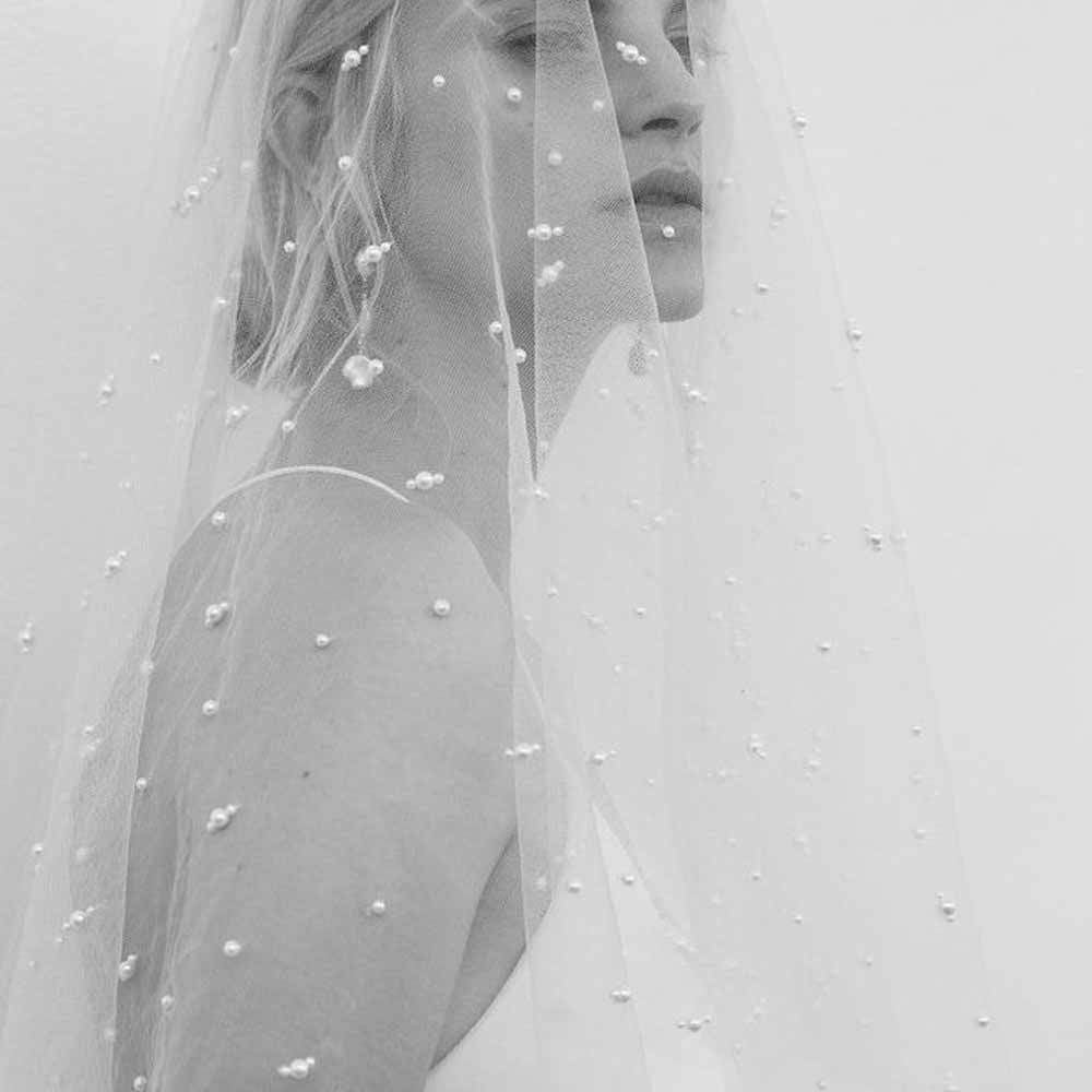2 Wedding Veil Pearl