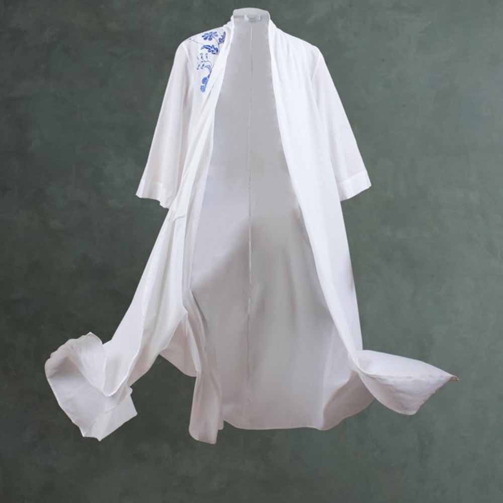 5 LAKON Long Voile Kimono Voal White