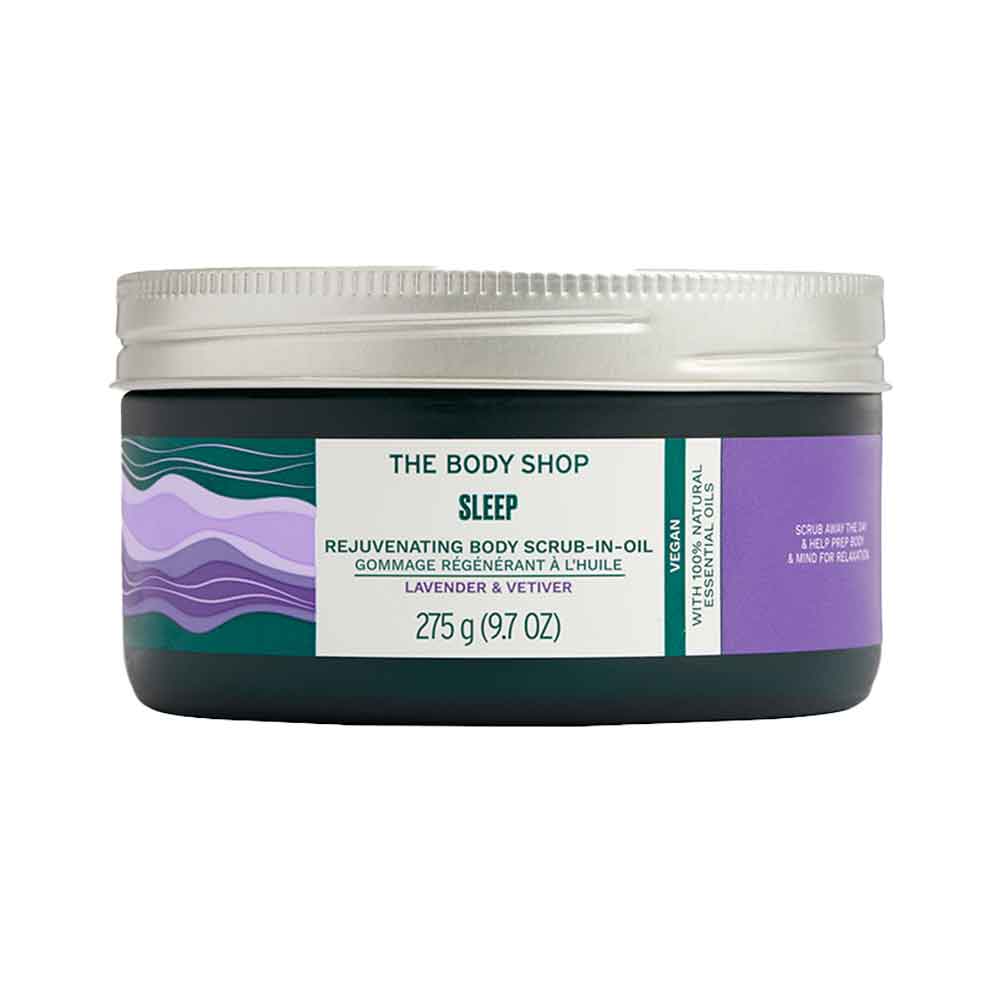 6 The Body Shop Wellness Lavender and Vetiver Body Scrub Oil