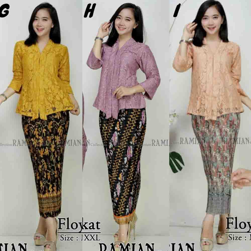 6 Kebaya Brukat Kutubaru
