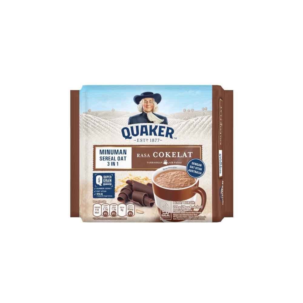 6 Quaker 3in1 Chocolate