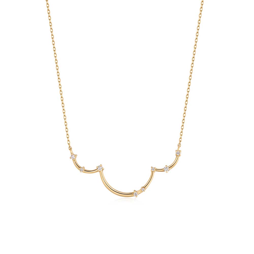 10 Isago Wavy Diamond Necklace