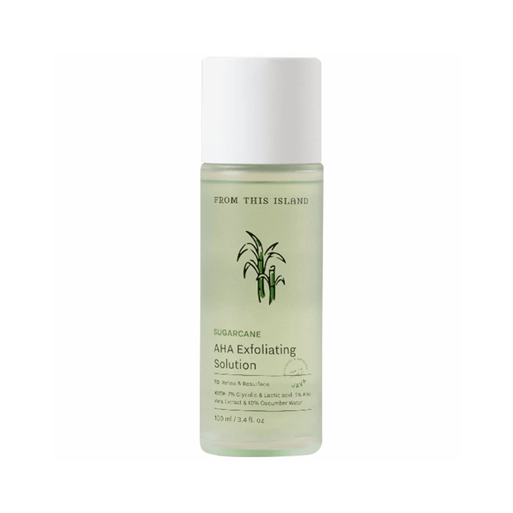 8 From This Island Sugarcane AHA Exfoliating Solution Toner