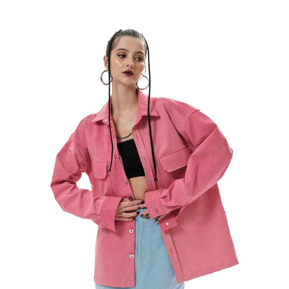 6 Ocwa Jamie Oversized Washed Pink Denim
