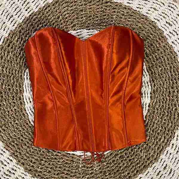 1 Bustier Satin Zipper