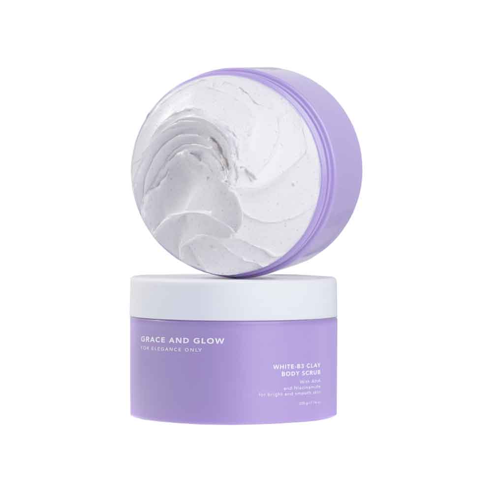 4 Grace and Glow White B3 Clay Body Scrub