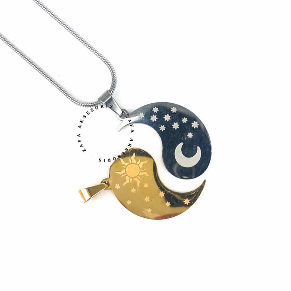 6 Zafa Liontin Kalung Couple
