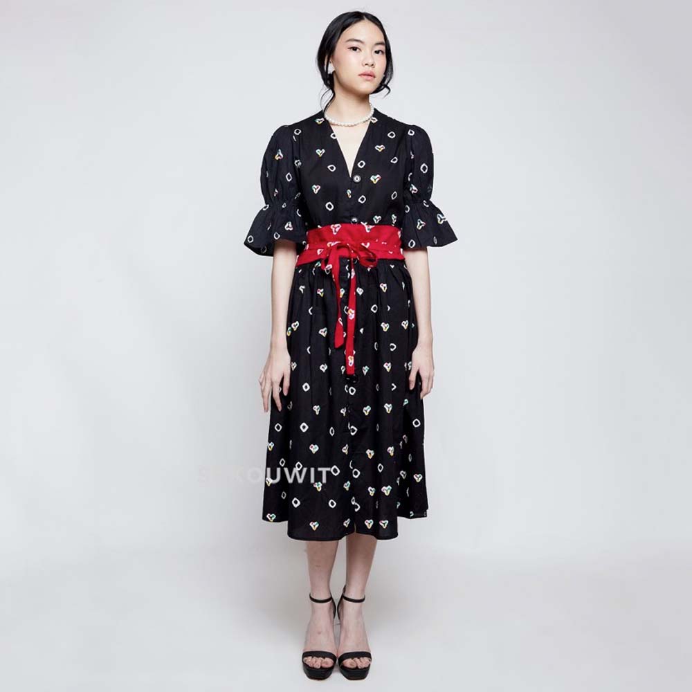 7 Batik Midi Dress