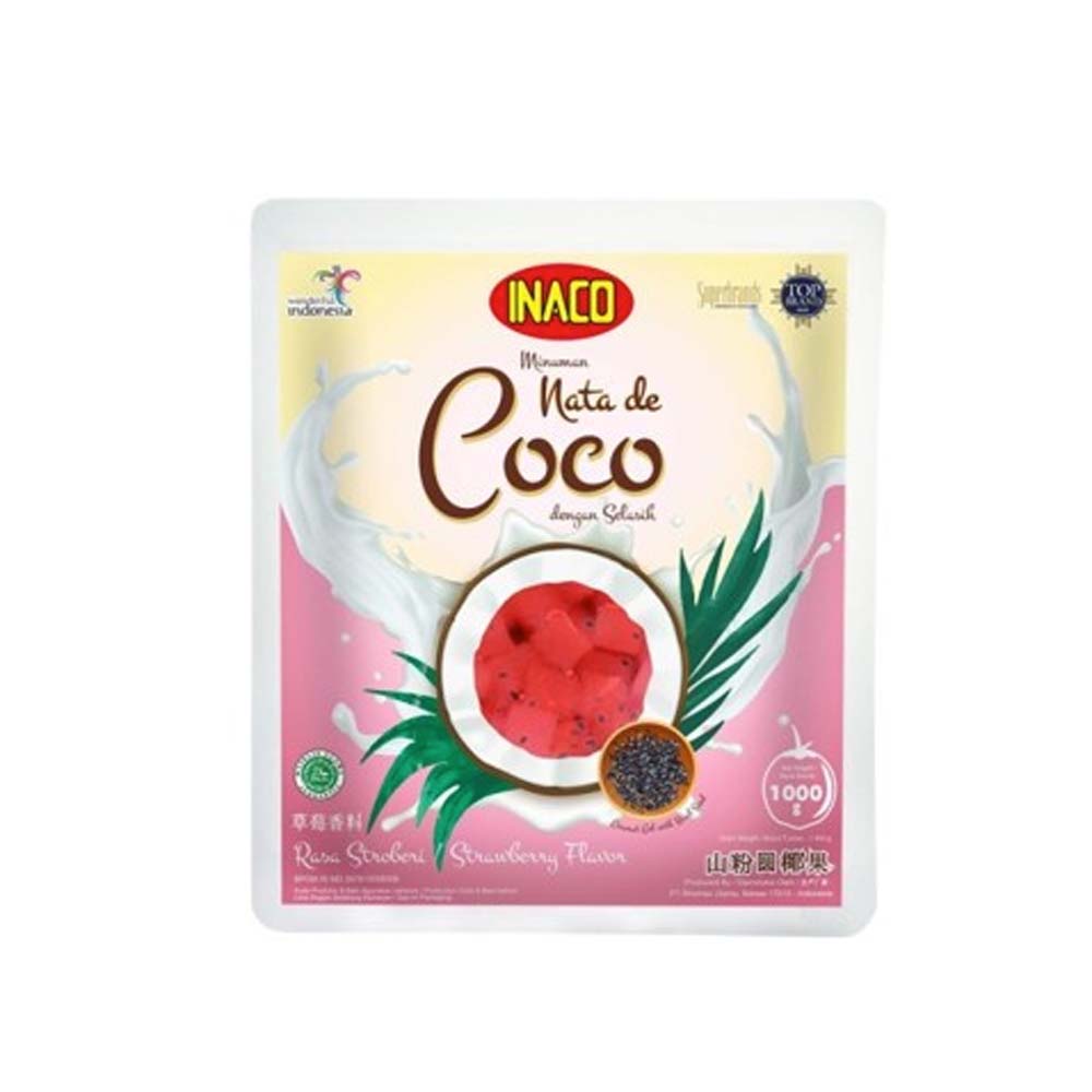 6 INACO Nata De Coco Rasa Strawberry
