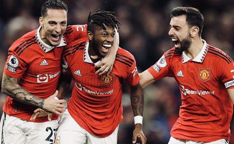 antony, fred, bruno fernandes mancheseter united vs tottenham