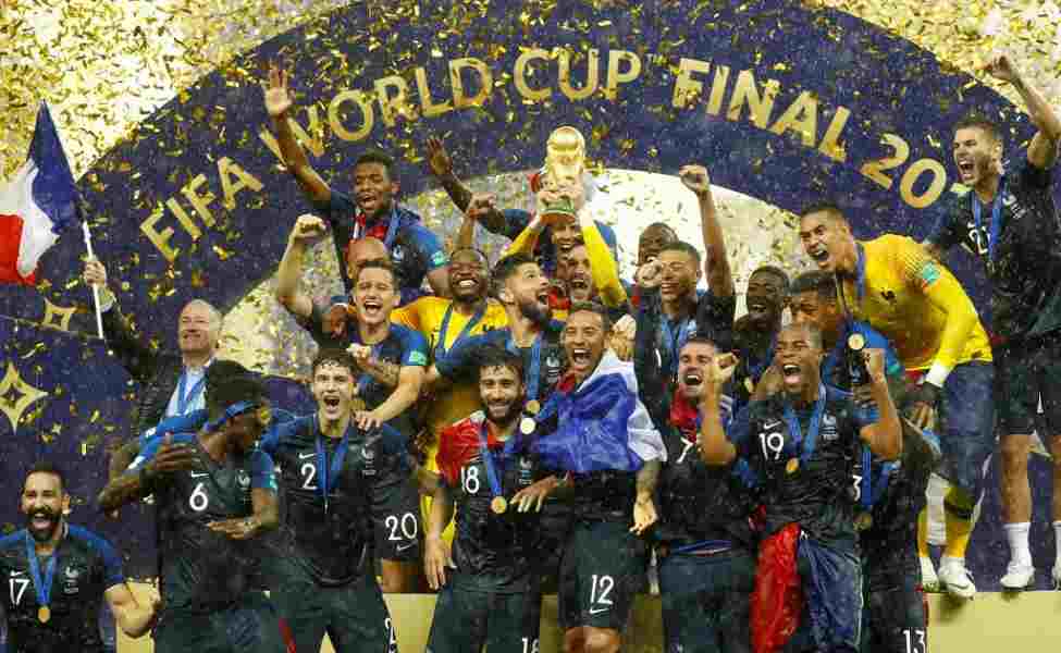 Perancis ketika memenangkan Piala Dunia 2018.