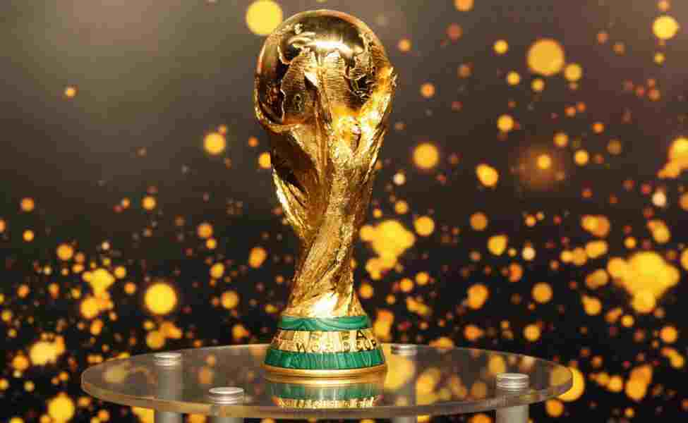 Ilustrasi trofil piala dunia.