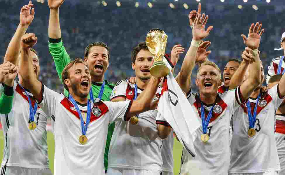 Jerman merayakan kemenangan Piala Dunia.