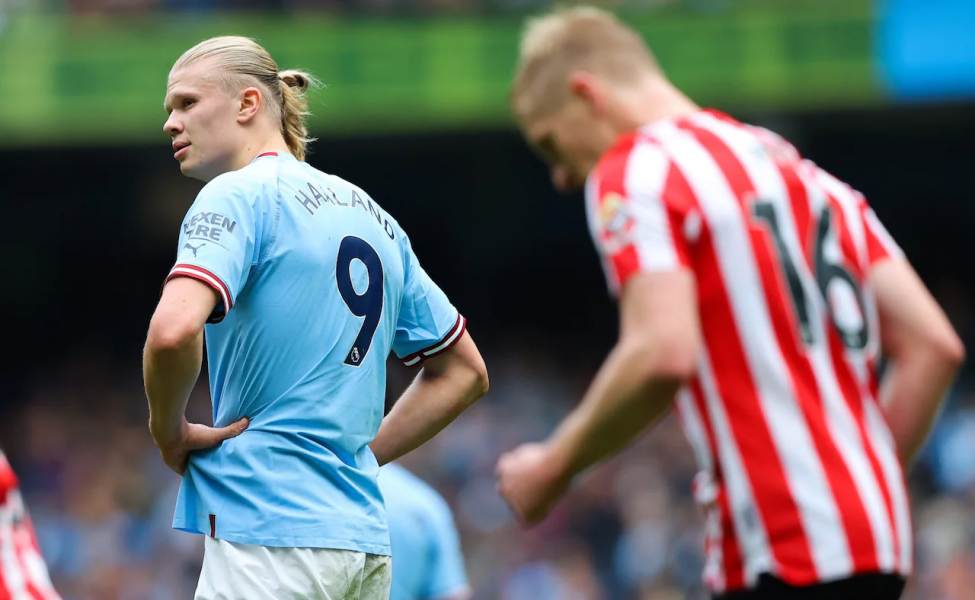 haaland manchester city vs brentford
