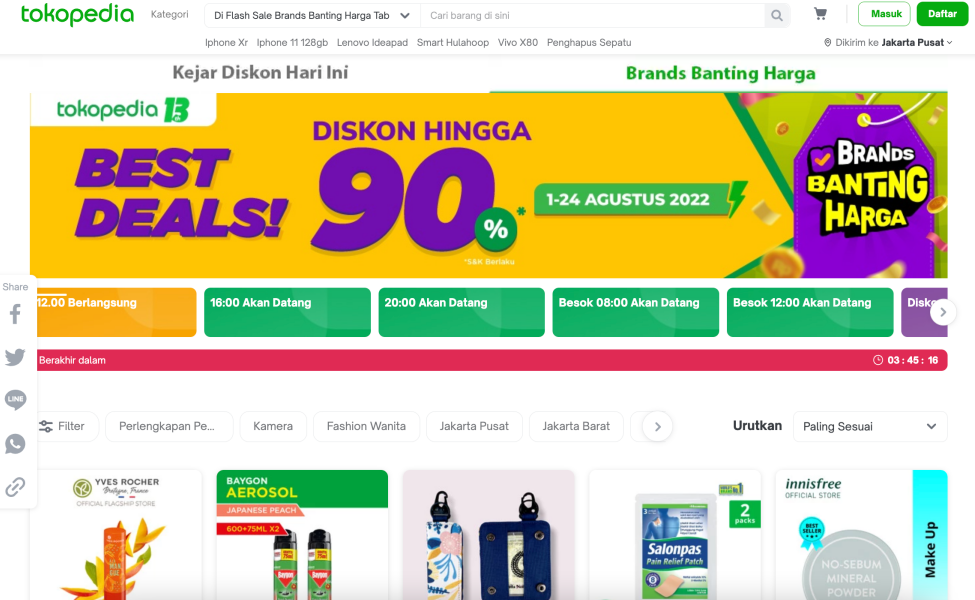 promo di official store