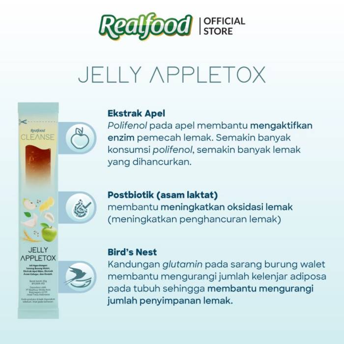 Realfood Cleanse Jelly Appletox.