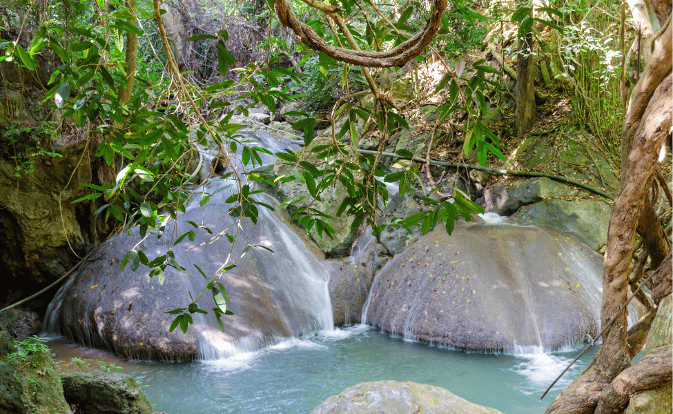 erawan national park, kanchanaburi