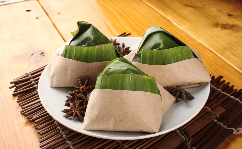 nasi daun pisang