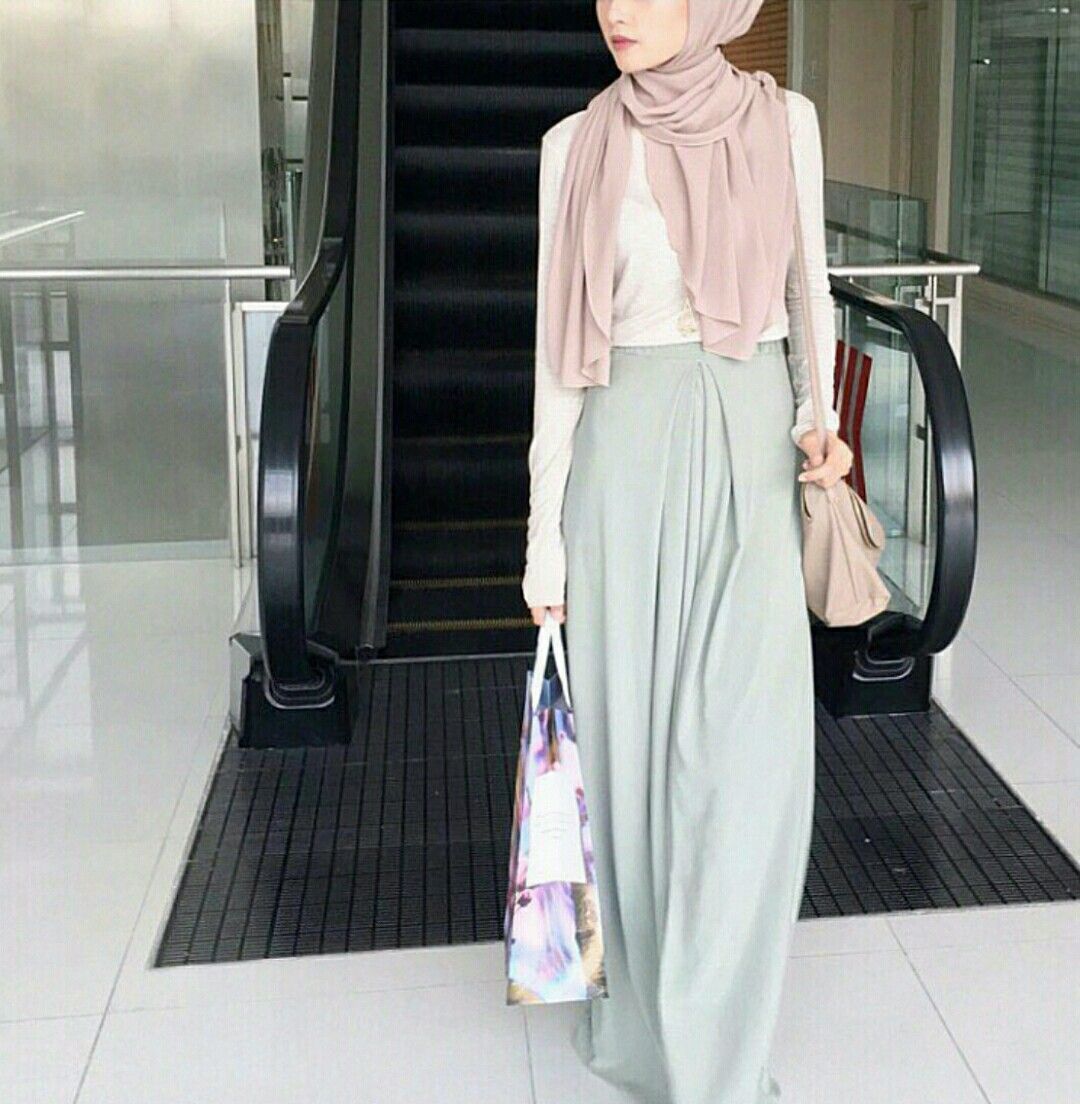 mint hijab outfit