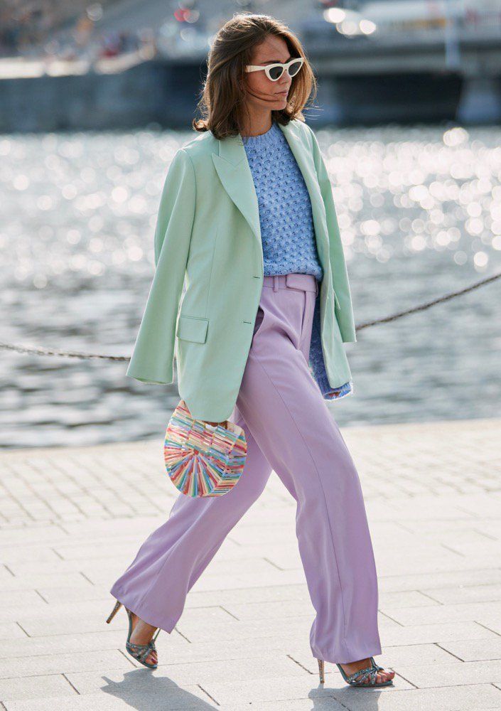 mint & pastel outfit