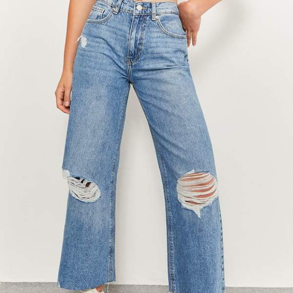 Celana Kulot Jeans Ripped