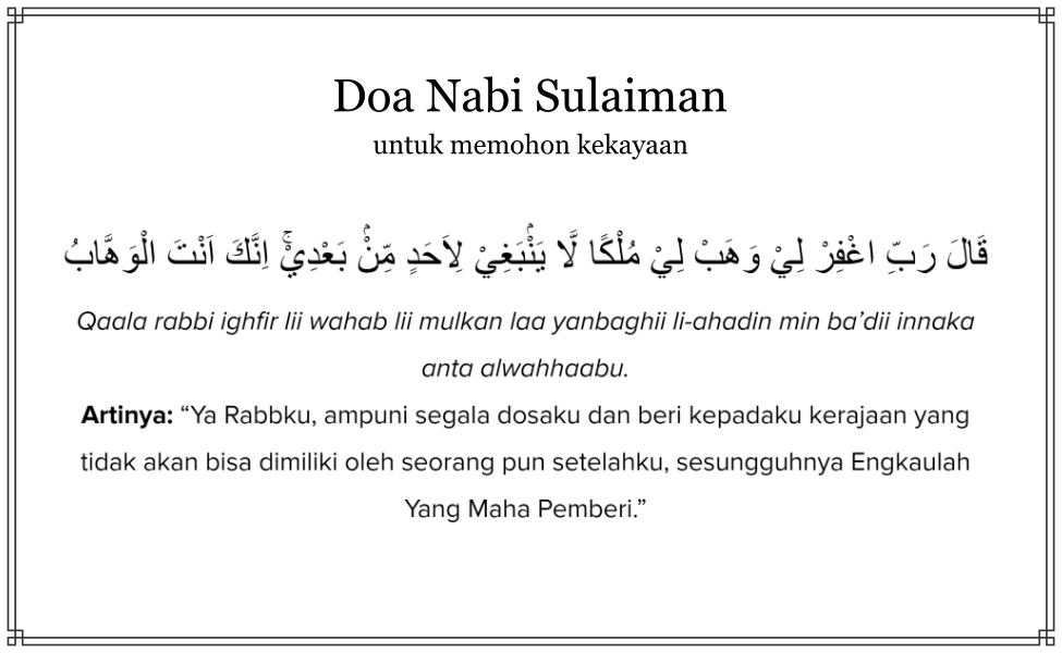 Doa Nabi Sulaiman