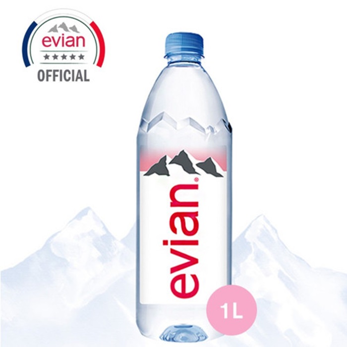 air minum terbaik evian