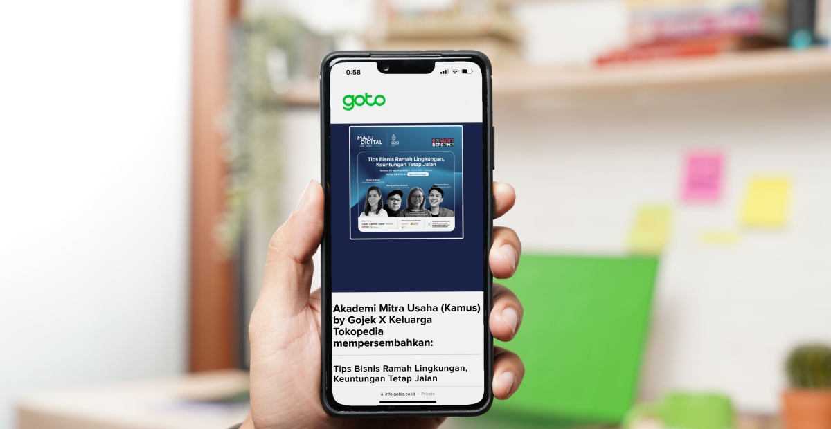 Kelas Maju Digital Ke-2: Tokopedia Bagikan Tips Bisnis Ramah Lingkungan, Keuntungan Tetap Jalan