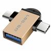 Gambar LOG ON OTG USB 2 IN 1 MICRO USB & USB TYPE-C LO-OT09 USB 3.0 ZyncAlloy - Black dari Log-on Official Store Jakarta Barat 7 Tokopedia