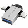 Gambar LOG ON OTG USB 2 IN 1 MICRO USB & USB TYPE-C LO-OT09 USB 3.0 ZyncAlloy - Black dari Log-on Official Store Jakarta Barat 9 Tokopedia