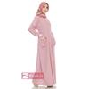 Gambar Ziyah.id l Gamis Qonita Renda Rajut Casual Trendy - Pink Rose, Jumbo dari Ziyahid Kota Bandung 3 Tokopedia