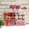 Gambar Bola Natal 6 cm set isi 6 pcs Paket Bola Natal Merah Murah Grosir - Motif E dari MadisonShop Jakarta Barat 8 Tokopedia