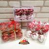 Gambar Bola Natal 6 cm set isi 6 pcs Paket Bola Natal Merah Murah Grosir - Motif E dari MadisonShop Jakarta Barat 2 Tokopedia