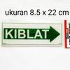Gambar sign board sign label acrylic akrilik petunjuk Penanda KIBLAT dari recht shop Kota Bekasi 1 Tokopedia