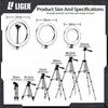 Gambar Tripod Liger L-3161 Plus Ring Light hotography Lighting - 20cm dari LIGER OFFICIAL STORE Jakarta Pusat 3 Tokopedia