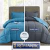 Gambar Two Tone ROMANTIC Bedcover Sprei 180 200x20 Tosca Biru Katun Jepang - 90x200 dari Tulip Romance Kota Bandung 1 Tokopedia